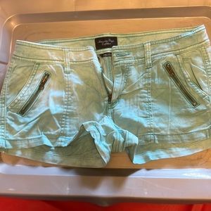 American eagle teal blue shorts size 8